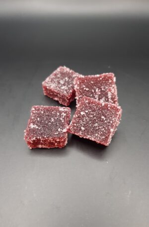 Pâte de fruit framboise anis, une combinaison fruitée et parfumée.